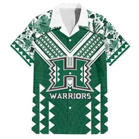 Custom Hawaii Football Family Matching Tank Maxi Dress and Hawaiian Shirt Rainbow Warriors Tropical Vibes - Polynesian Pride