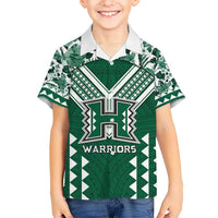 Custom Hawaii Football Hawaiian Shirt Rainbow Warriors Tropical Vibes - Polynesian Pride