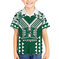Custom Hawaii Football Hawaiian Shirt Rainbow Warriors Tropical Vibes - Polynesian Pride