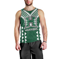Custom Hawaii Football Men Tank Top Rainbow Warriors Tropical Vibes - Polynesian Pride
