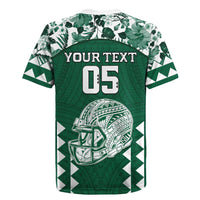Custom Hawaii Football Rugby Jersey Rainbow Warriors Tropical Vibes LT05 - Polynesian Pride