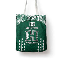 Custom Hawaii Football Tote Bag Rainbow Warriors Tropical Vibes - Polynesian Pride