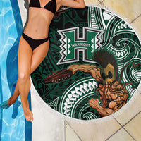 Hawaii Ikaika Warrior Football Beach Blanket Polynesian Tribal Tattoo - Polynesian Pride