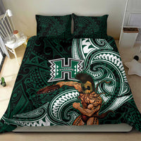 Hawaii Ikaika Warrior Football Bedding Set Polynesian Tribal Tattoo - Polynesian Pride