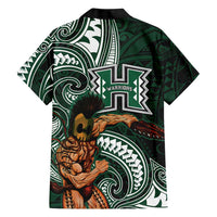 Hawaii Ikaika Warrior Football Family Matching Tank Maxi Dress and Hawaiian Shirt Polynesian Tribal Tattoo LT05 - Polynesian Pride