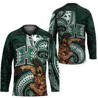 Hawaii Ikaika Warrior Football Hockey Jersey Polynesian Tribal Tattoo LT05 - Polynesian Pride