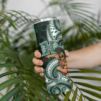 Hawaii Ikaika Warrior Football Skinny Tumbler Polynesian Tribal Tattoo - Polynesian Pride