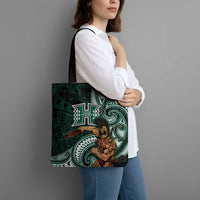 Hawaii Ikaika Warrior Football Tote Bag Polynesian Tribal Tattoo - Polynesian Pride