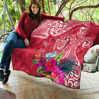 Hafa Adai Guam History and Chamorro Heritage Day Quilt Red Latte Stone LT05 - Polynesian Pride