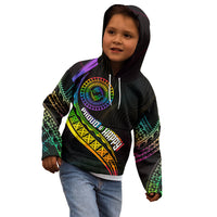 Personalised LGBT History Month Kid Hoodie Proud And Happy Polynesian Dolphin LT05 - Polynesian Pride