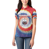 Samoa Women Polo Shirt Tie Dye Unique Style