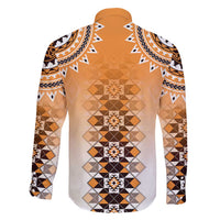 New Zealand Family Matching Tank Maxi Dress and Hawaiian Shirt Poutama Mix Orange Taniko Inspired Art LT05 - Polynesian Pride