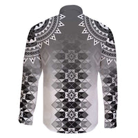New Zealand Family Matching Short Sleeve Bodycon Dress and Hawaiian Shirt Poutama Mix Gray Taniko Inspired Art LT05 - Polynesian Pride