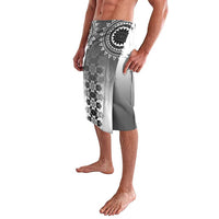 New Zealand Lavalava Poutama Mix Gray Taniko Inspired Art LT05