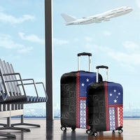 Samoa Flag Luggage Cover Ula Fala With Samoan Siapo LT05 - Polynesian Pride
