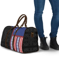 Samoa Flag Travel Bag Ula Fala With Samoan Siapo LT05 - Polynesian Pride