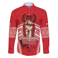 Custom Tonga Rugby Mate Ma'a Family Matching Off The Shoulder Long Sleeve Dress and Hawaiian Shirt Tongan Pride Unique Style - Polynesian Pride