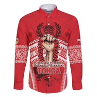 Custom Tonga Rugby Mate Ma'a Family Matching Off Shoulder Maxi Dress and Hawaiian Shirt Tongan Pride Unique Style - Polynesian Pride