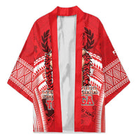 Custom Tonga Rugby Mate Ma'a Kimono Tongan Pride Unique Style LT05 Unisex Red - Polynesian Pride