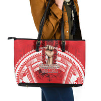 Tonga Rugby Mate Ma'a Leather Tote Bag Tongan Pride Unique Style LT05 - Polynesian Pride