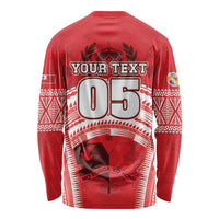 Custom Tonga Rugby Mate Ma'a Long Sleeve Shirt Tongan Pride Unique Style LT05 - Polynesian Pride