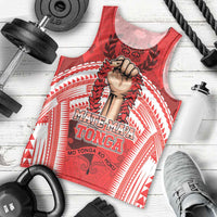 Custom Tonga Rugby Mate Ma'a Men Tank Top Tongan Pride Unique Style LT05 - Polynesian Pride