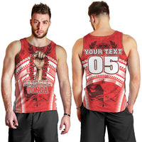 Custom Tonga Rugby Mate Ma'a Men Tank Top Tongan Pride Unique Style LT05 - Polynesian Pride