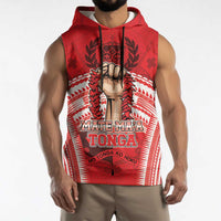Custom Tonga Rugby Mate Ma'a Sleeveless Hoodie Tongan Pride Unique Style LT05 - Polynesian Pride