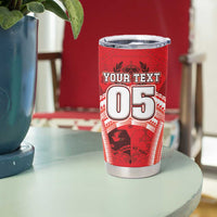 Custom Tonga Rugby Mate Ma'a Tumbler Cup Tongan Pride Unique Style LT05 - Polynesian Pride