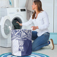 Northern Mariana Islands And Guam Laundry Basket Latte Stone With Tribal Pattern