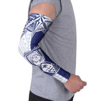 Personalised Northern Mariana Islands And Guam Arm Sleeves Latte Stone With Tribal Pattern