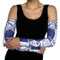 Personalised Northern Mariana Islands And Guam Arm Sleeves Latte Stone With Tribal Pattern