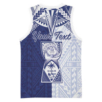 Personalised Northern Mariana Islands And Guam Basketball Jersey Latte Stone With Tribal Pattern