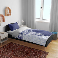 Northern Mariana Islands And Guam Bedding Set Latte Stone With Tribal Pattern