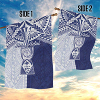 Northern Mariana Islands And Guam Garden Flag Latte Stone With Tribal Pattern