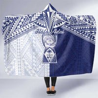 Northern Mariana Islands And Guam Hooded Blanket Latte Stone With Tribal Pattern