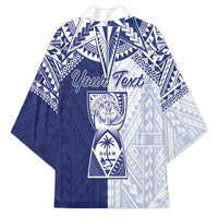 Personalised Northern Mariana Islands And Guam Kimono Latte Stone With Tribal Pattern