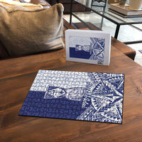 Northern Mariana Islands And Guam Puzzle Latte Stone With Tribal Pattern