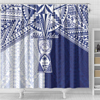 Northern Mariana Islands And Guam Shower Curtain Latte Stone With Tribal Pattern