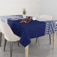 Northern Mariana Islands And Guam Tablecloth Latte Stone With Tribal Pattern