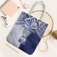Northern Mariana Islands And Guam Tote Bag Latte Stone With Tribal Pattern