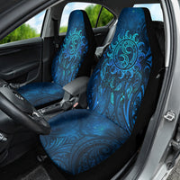New Zealand Dream Catcher Car Seat Cover Maori Koru Pattern Blue Version