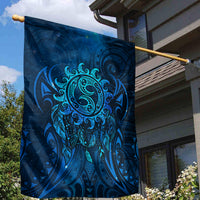New Zealand Dream Catcher Garden Flag Maori Koru Pattern Blue Version LT05 - Polynesian Pride