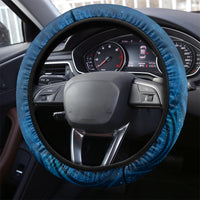 New Zealand Dream Catcher Steering Wheel Cover Maori Koru Pattern Blue Version