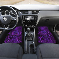 New Zealand Dream Catcher Car Mats Maori Koru Pattern Purple Version