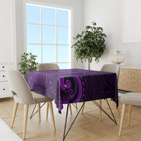 New Zealand Dream Catcher Tablecloth Maori Koru Pattern Purple Version LT05 - Polynesian Pride
