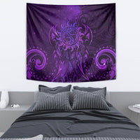 New Zealand Dream Catcher Tapestry Maori Koru Pattern Purple Version