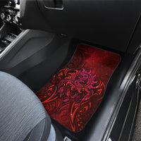 New Zealand Dream Catcher Car Mats Maori Koru Pattern Red Version