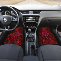 New Zealand Dream Catcher Car Mats Maori Koru Pattern Red Version