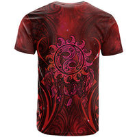 New Zealand Dream Catcher T Shirt Maori Koru Pattern Red Version LT05 - Polynesian Pride